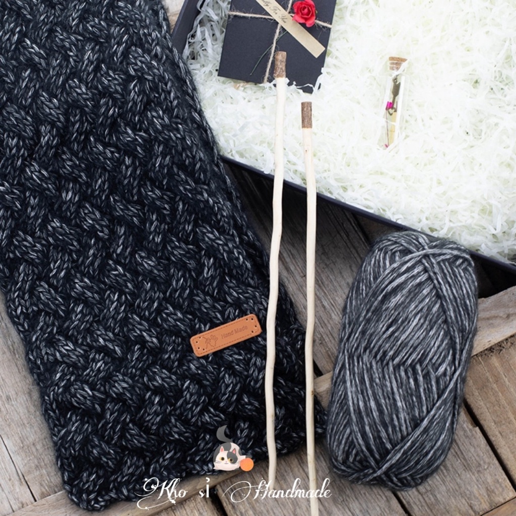 Mác da handmade trang trí sản phẩm thủ công