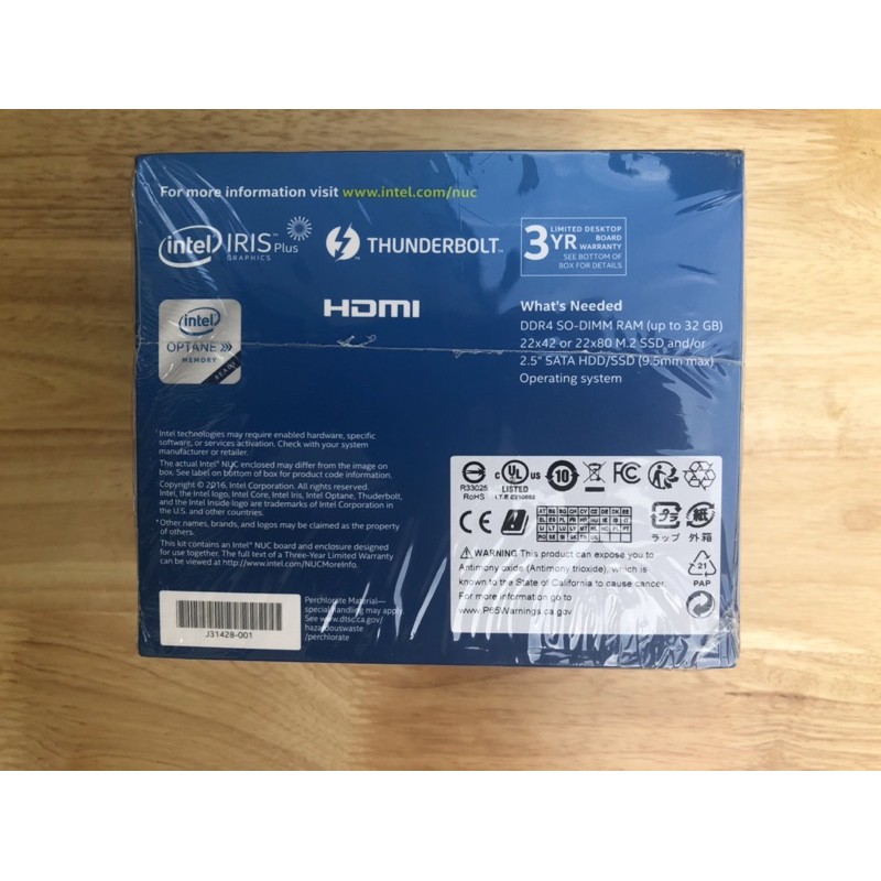 Máy tính để bàn siêu nhỏ gọn Intel NUC NUC7i5BNH NUC8i3BEHS NUC11i3 mới 100% nguyên seal | BigBuy360 - bigbuy360.vn