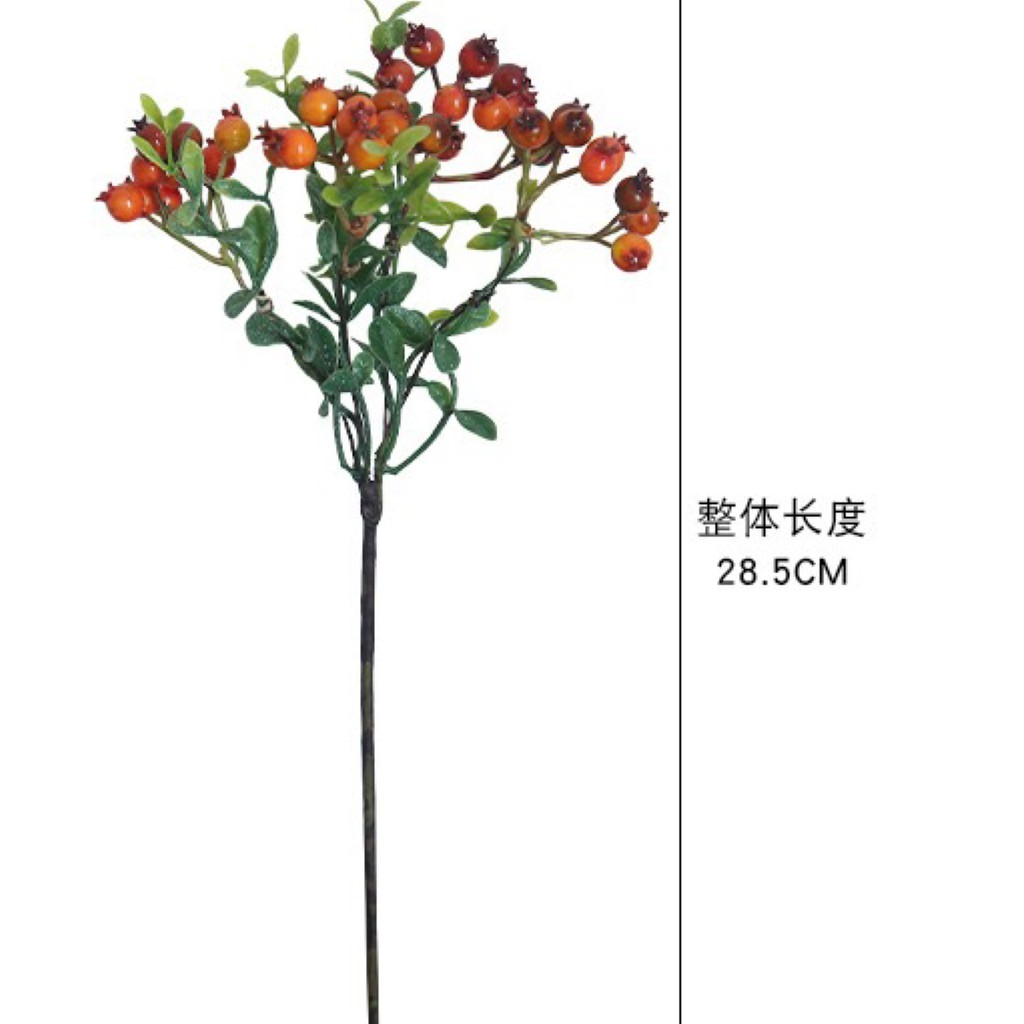 Giá sỉ-Hoa hồng mẫu đơn cao cấp loại 1-Hoa giả-Hoa lụa-Cành 3 bông 1 nụ size 65,5cm