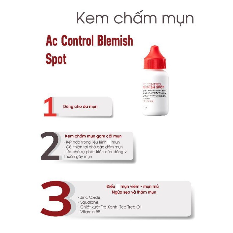 [HÀNG NHẬP KHẨU] Kem Chấm Mụn, Giảm Mụn, Dưỡng Ẩm, Trắng Sáng Da, Ngừa Lão Hóa GoodnDoc AC Control Blemish Spot