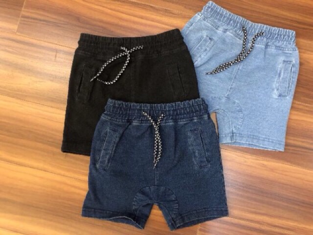 Quần đùi jean mềm hãng Fox dư xịn cho bé 3-6m