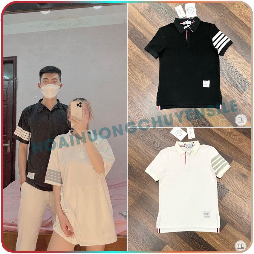 ÁO POLO THOM VẠT NAM NỮ H&amp;H CLOTHES - Áo Polo Thom Vạt PT1 Ảnh Thật Video