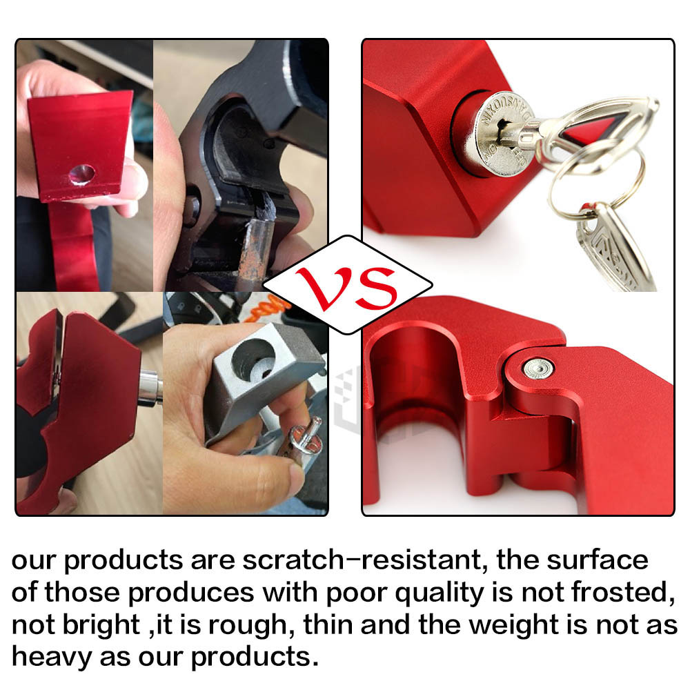 Universal Motorcycle Handle Grip Lock CNC Aluminum Brake Lever Theft Protection Locks Latest Vespa Sprint GTS GTV