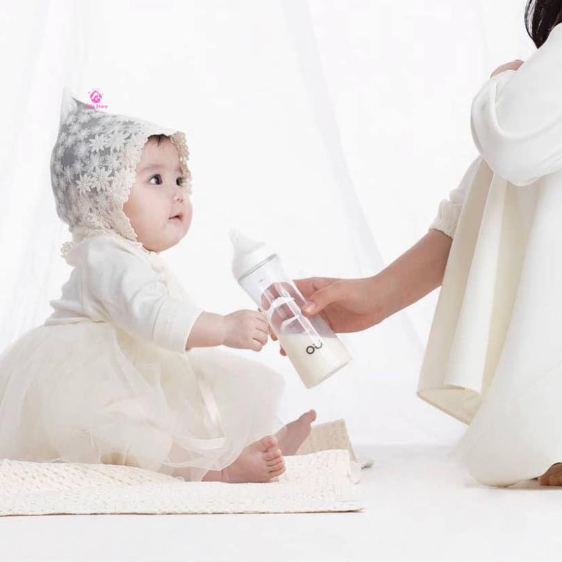 Bình sữa Ou Wish Chính hãng Hàn Quốc thiết kế mới 140ml/260ml ( Tặng nắp trữ sữa)