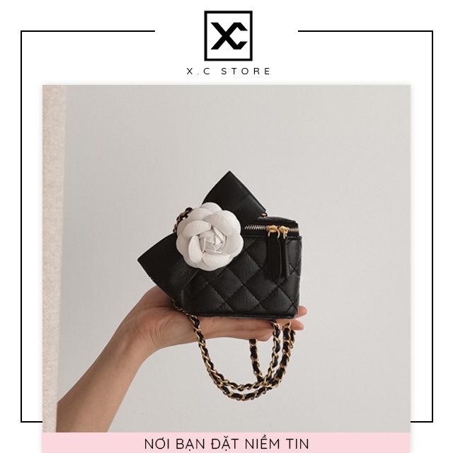 [RẺ NHẤT SHOPEE] Túi hộp vuông đeo chéo nữ XC-117 size nhỏ kèm nơ hoa, túi công sở đi chơi đi làm