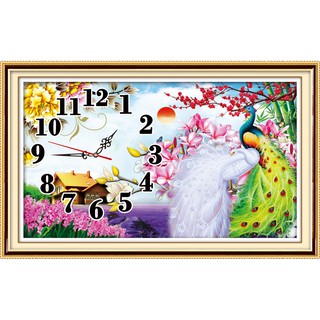 TRANH THÊU ĐỒNG HỒ CÔNG E11 (80X50)