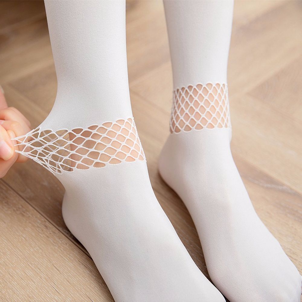 Vớ cotton cổ cao co giãn màu trơn dễ thương thoải mái cho nữ VANES1
