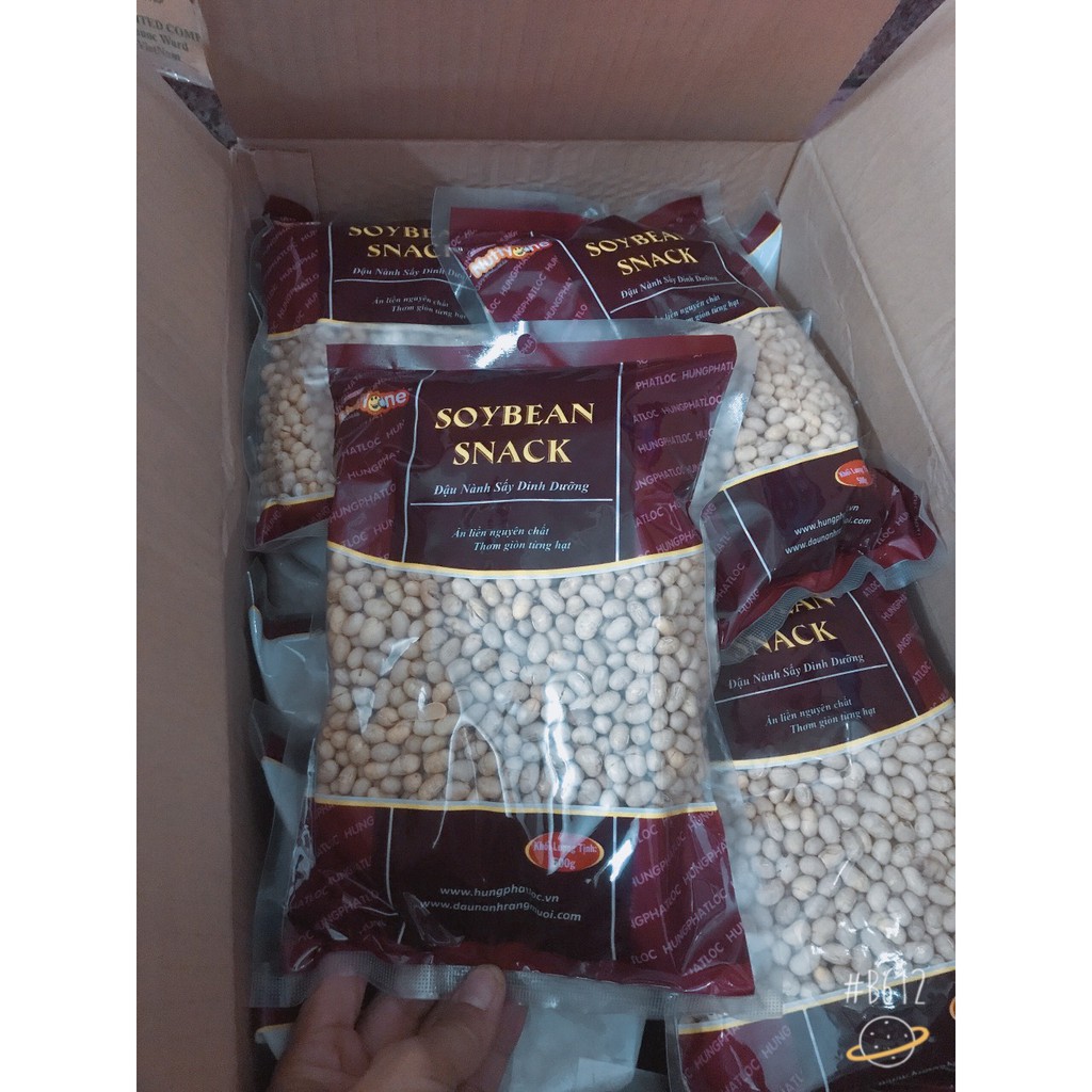 500g đậu nành sấy giòn chính hãng nuttyone (mẫu mới)