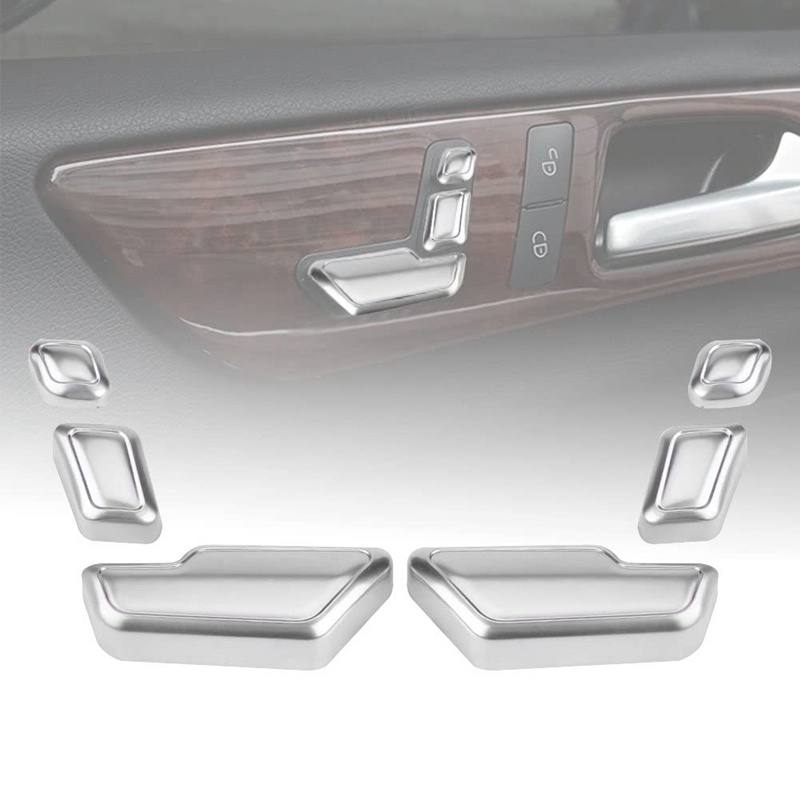 Ốp trang trí nút điều chỉnh ghế ngồi cho ô tô Mercedes Benz C E GLK GL ML