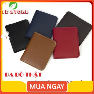 Ví Mini Nam Nữ Da Bò Thật Công Sở Để Thẻ ATM Card Visit Tiền Mặt | Bóp Da Đẹp VD01 luctanphamsa