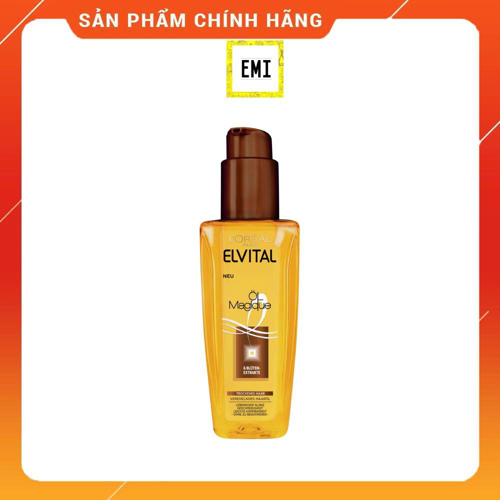 Dầu dưỡng tóc Loreal Elvital Oil Magique dành cho tóc khô 100 ml [Hàng nội địa Đức]