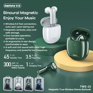 Tai nghe bluetooth tws remax tws-23 v5.0, âm bass cực hay - hàng chính hãng