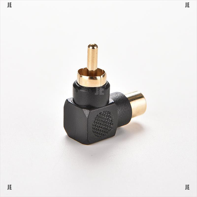 Đầu Chuyển Đổi Âm Thanh Từ RCA Sang RCA Góc 90 Độ