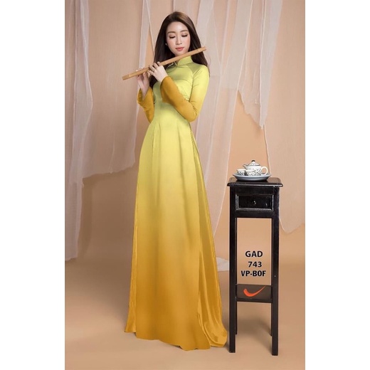 Vải áo dài màu ombre