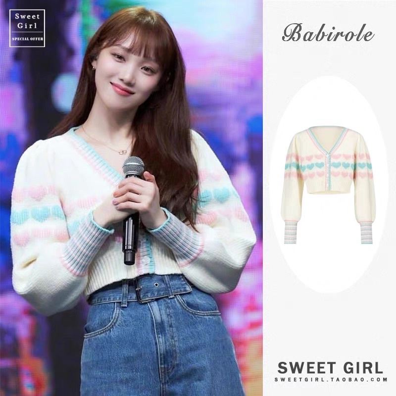 ÁO KHOÁC LEN CROPTOP Lee Sung Kyung Kèm ẢNH THẬT