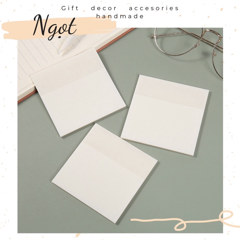 Tập 50 Tờ Giấy Note Trong Suốt