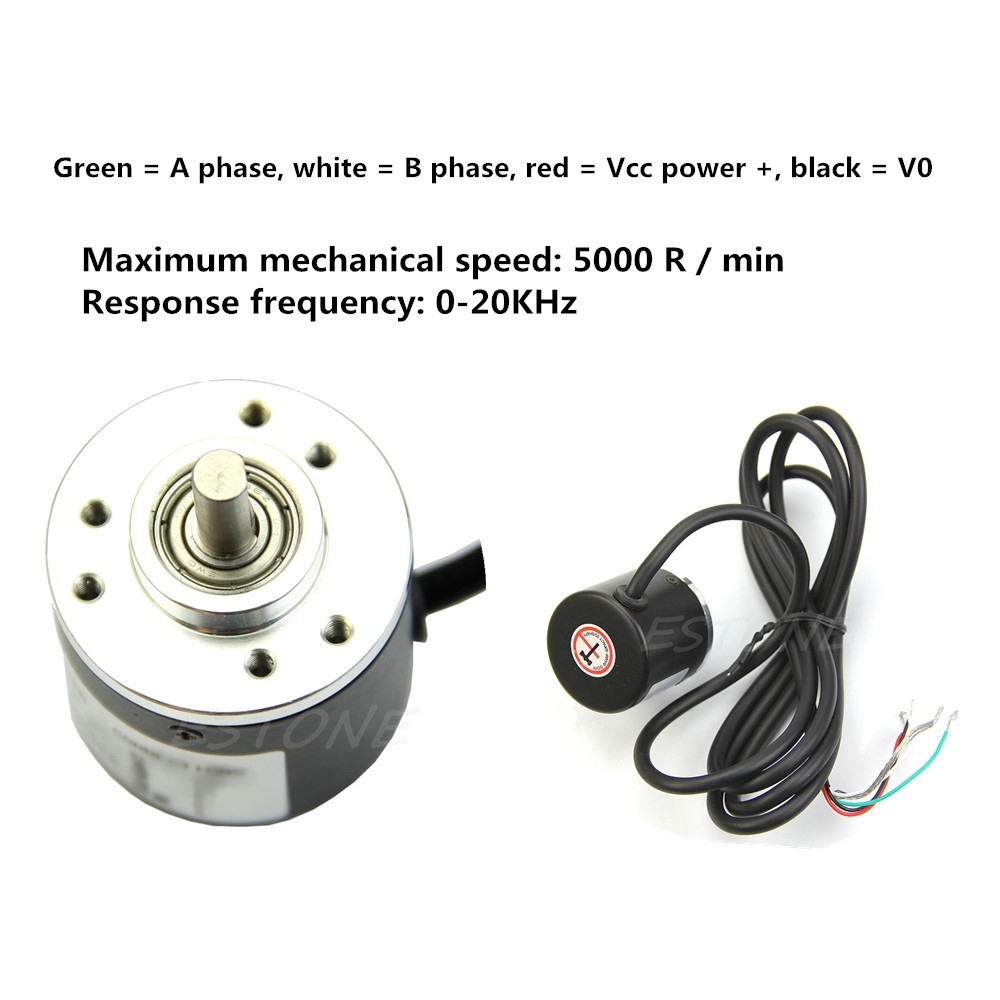 DC5-24V 600P/R 5000 R/min Encoder Shaft Incremental Rotary Phase for Measurement