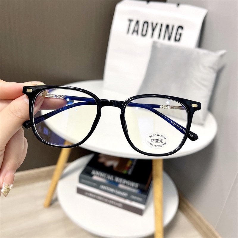 Mắt Kính Gọng Vuông Trong Suốt Chống Ánh Sáng Xanh Thời Trang Hàn Quốc