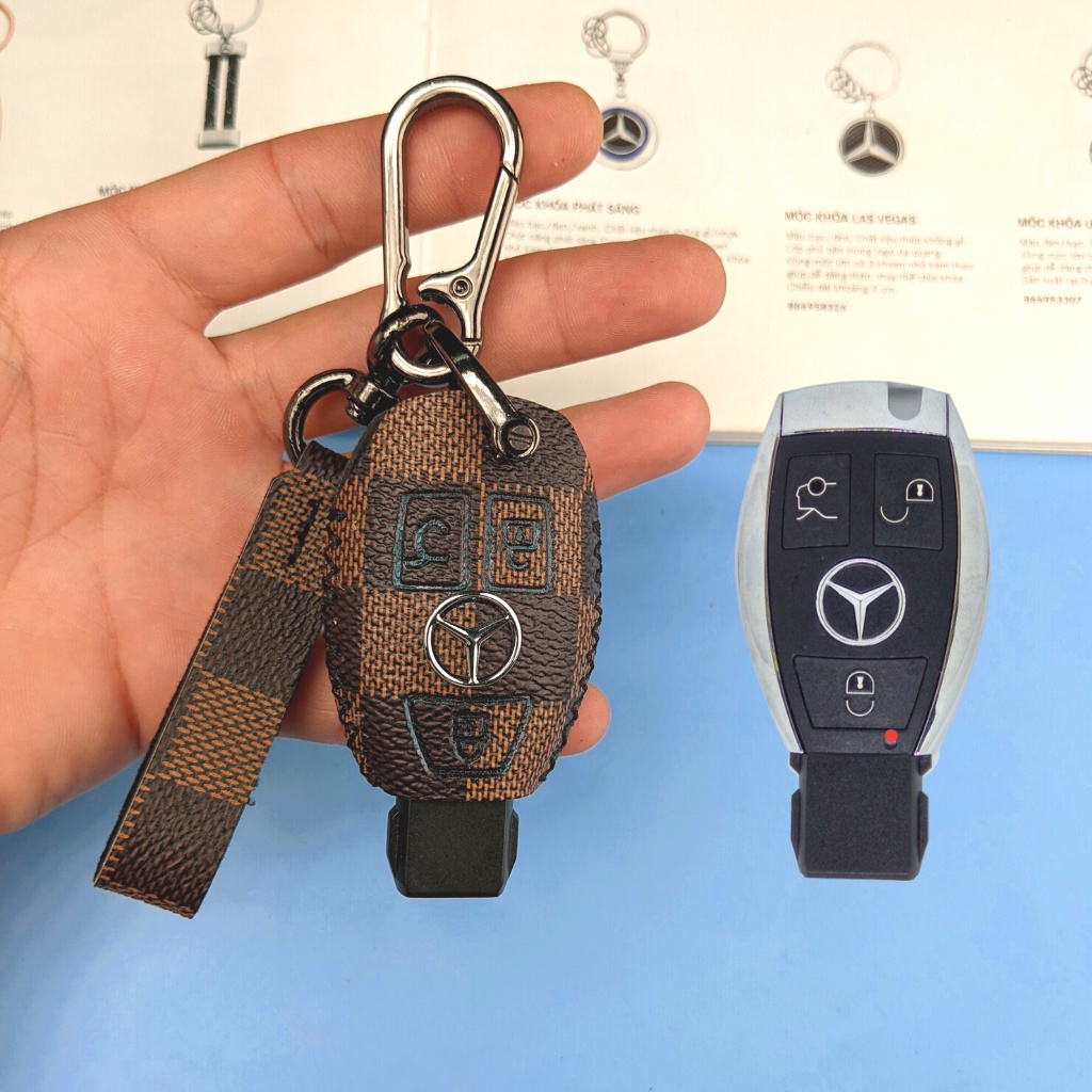 Bao Da Chìa Khóa Mercedes,Bọc Chìa Khóa Mercedes (M1 MÓC D)