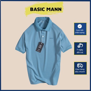 Áo thun Polo nam Basic trơn chuẩn form Cotton Cá sấu