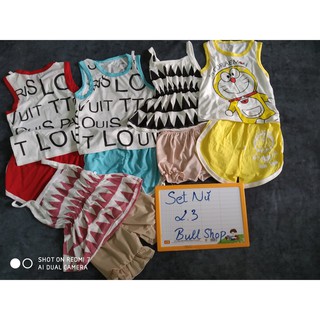SET 5 BỘ BA LỖ/ÁO DÂY BÉ GÁI