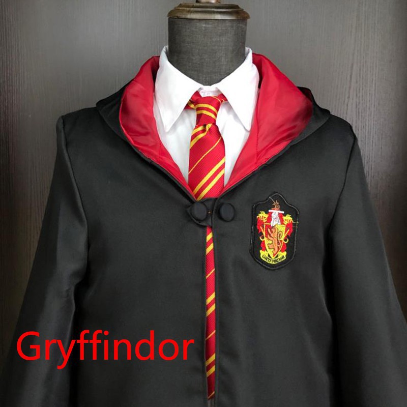 Thời Trang Áo Choàng Hóa Trang Harry Potter Gryffindor Slytherin Hufflepuff Ravenclaw