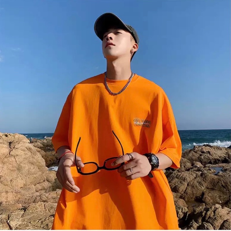 Áo thun phông nam nữ PINK tay lỡ form rộng EMSN Unisex