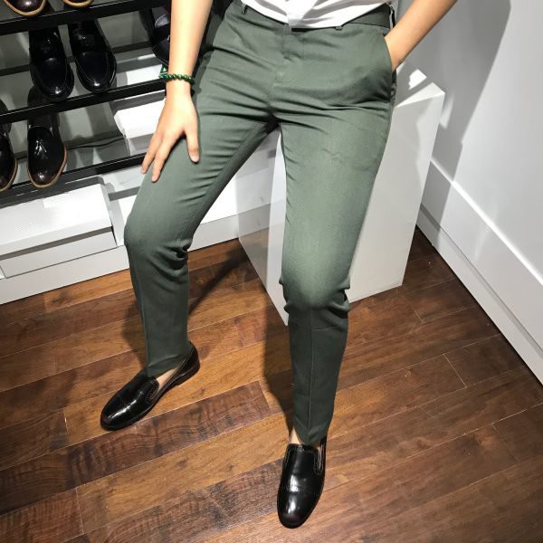 Quần tây nam hàn quốc âu nam cao cấp Quần âu nam loại đẹp, quần tây nam Màu Ghi Xẫm LQA0033