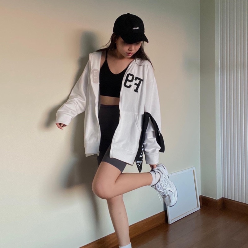 Áo khoác zip basic , áo hoodie oversize F987