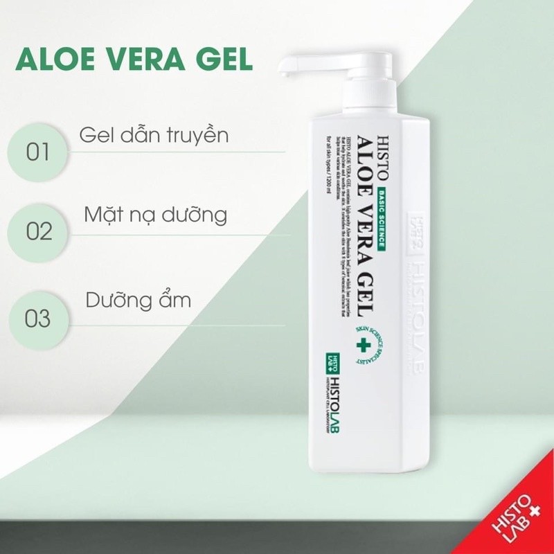 [HistolGel lô hội dưỡng da Aloe Vera Gel Histolab chính hãng Hàn Quốc