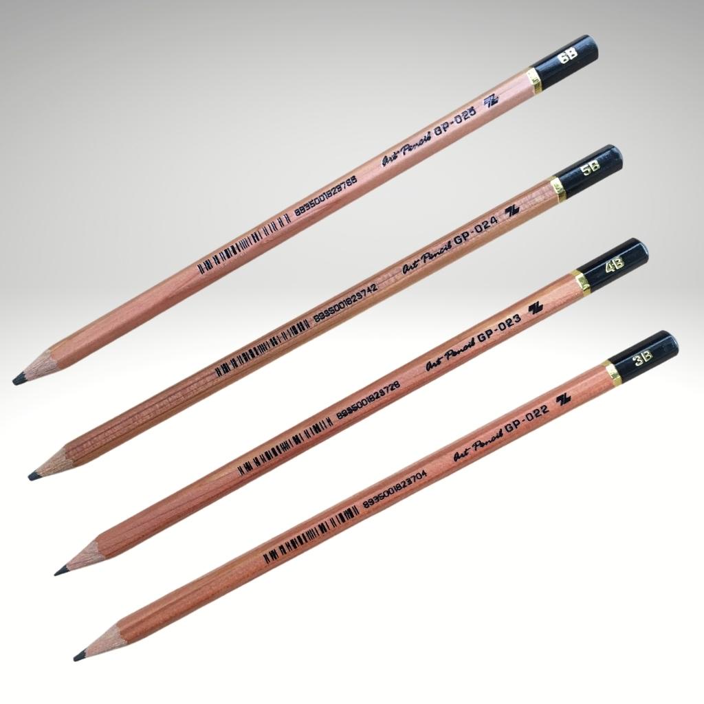 Bút chì gỗ nhiều B Thiên Long  3B  4B  5B  6B ( GP-022  GP-023  GP-024  GP-025 )
