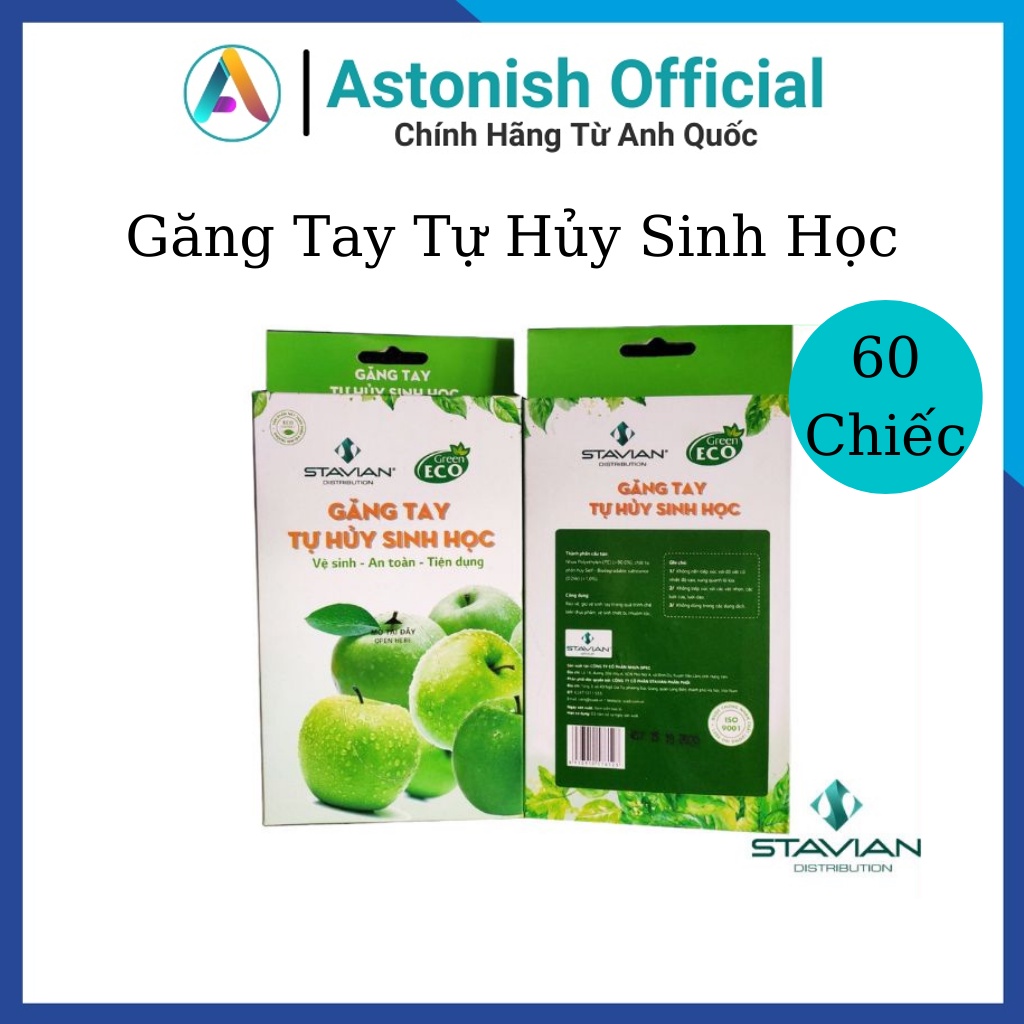 Găng tay tự hủy sinh học TERASU găng tay nilon an toàn hộp bao tay nilong dùng 1 lần