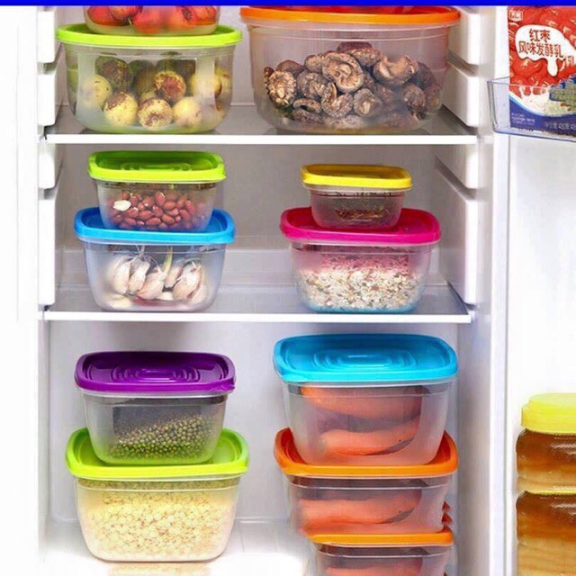 ⛔GIADUNGHOANGMAI⛔ Bộ 7 hộp nhựa để thực phẩm (BỘ 7 HỘP) | BigBuy360 - bigbuy360.vn