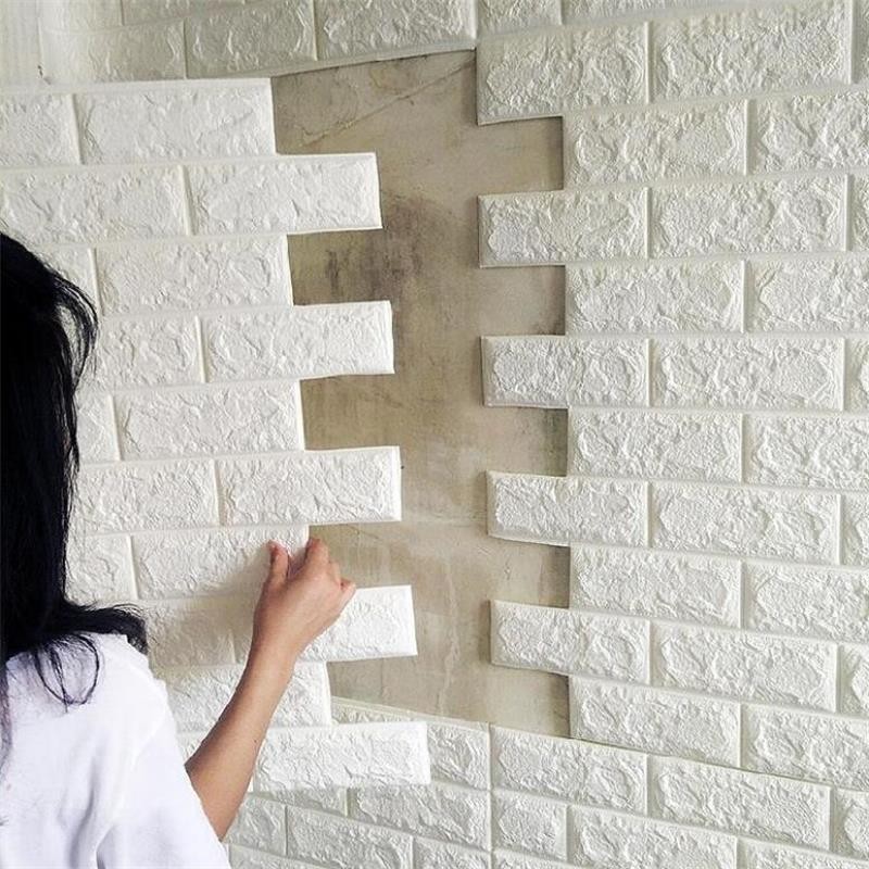 ComBo 10 Tấm Xốp Dán Tường 3D, Chống Nước, Chống Va Đập / 3 MM, Siêu Rẻ