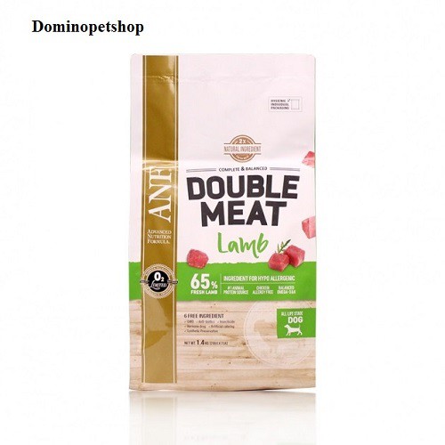 THỨC ĂN HẠT CHO CHÓ GẤP ĐÔI THỊT TƯƠI  ANF DOUBLE MEAT 1.4KG