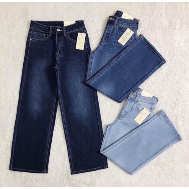 Quần jeans ống suông