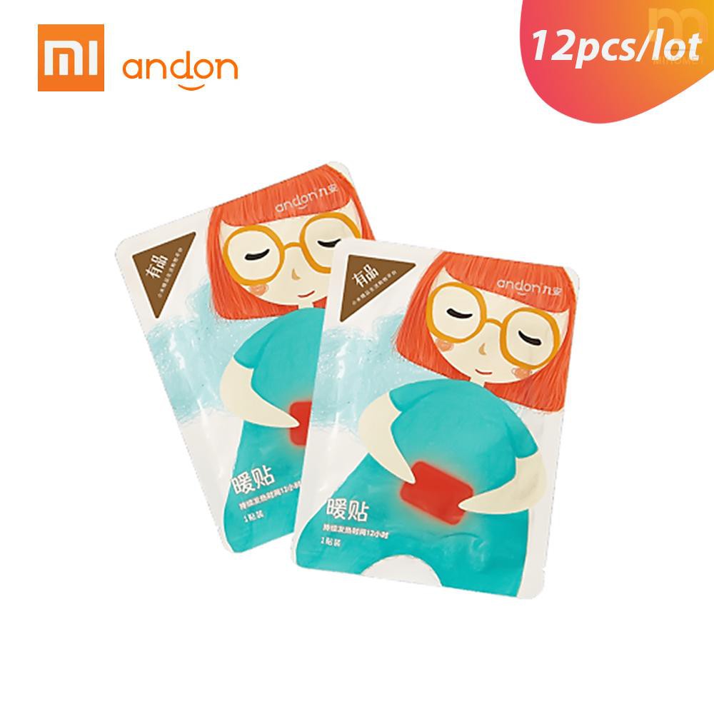 Bộ 12/ 40 miếng dán giữ ấm vùng bụng Xiaomi Andon hiệu quả trong 12 giờ