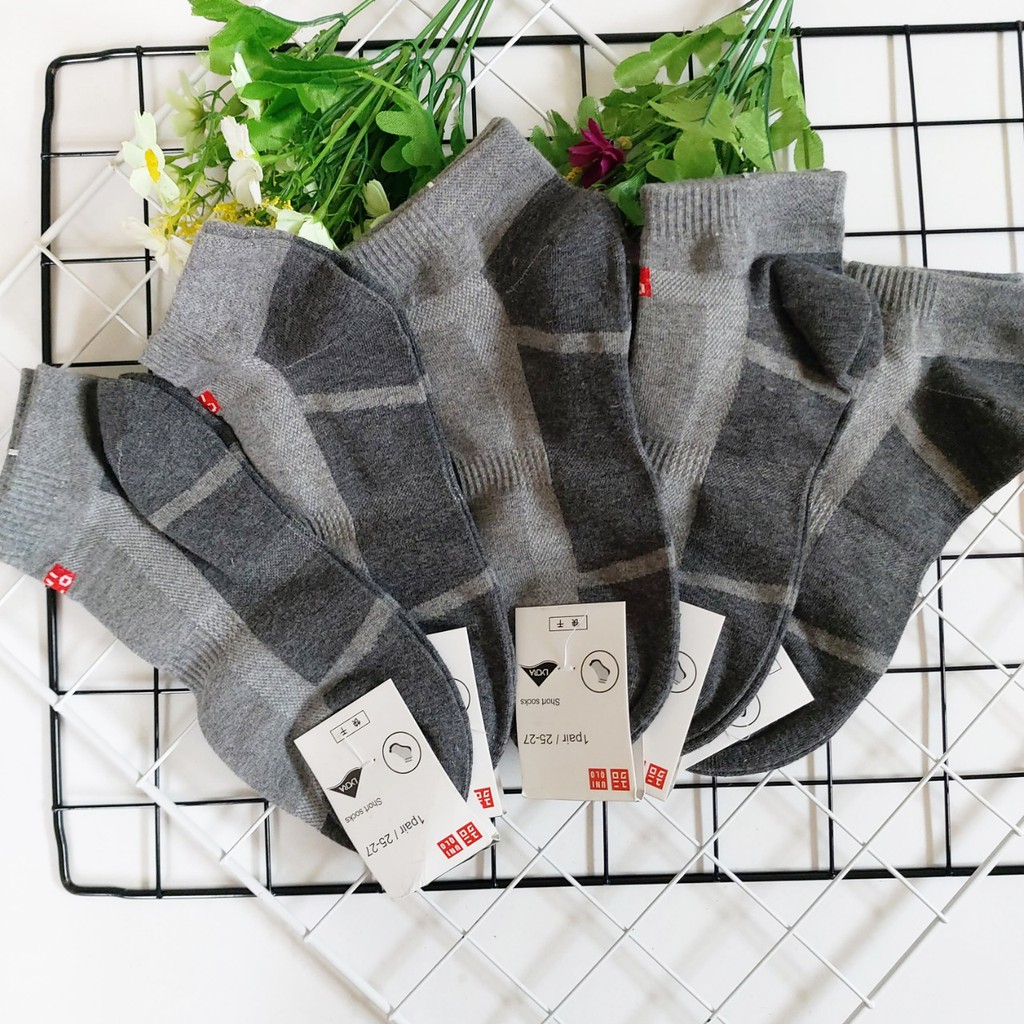 [RẺ NHẤT] Combo 5 đôi Tất nam cổ ngắn Uniqlo giá tốt mà xịn xò