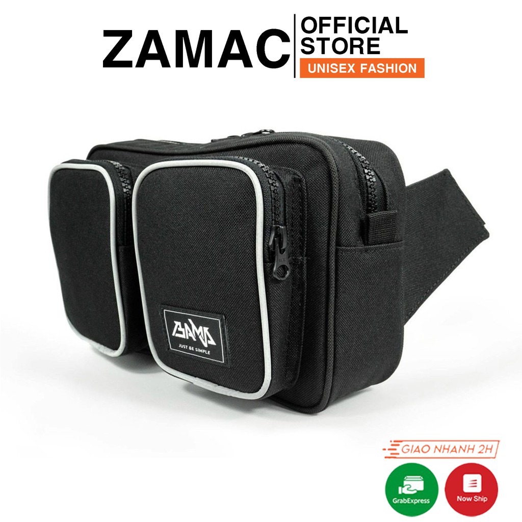 Túi đeo chéo Bama phản quang cao cấp ZAMAC túi đeo hông phong cách unisex ZT6