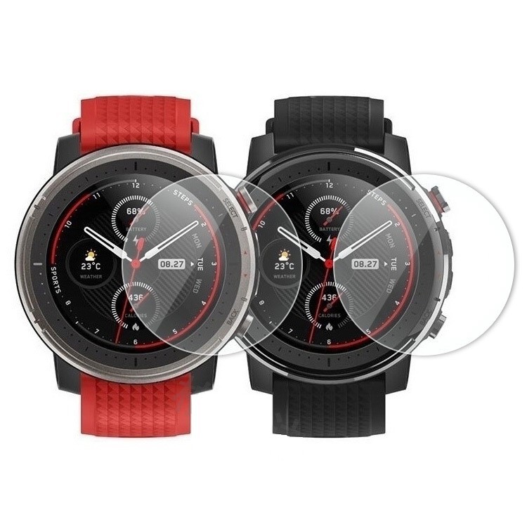 Screen Protector For Xiaomi Huami AMAZFIT Stratos 3 Protective Film Guard Anti Explosion Anti-shatter Tempered Glass Watch Accessories