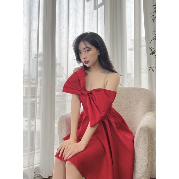 Rosie Dress, váy ĐỎ may mắn cho Tết của Owlcat.chu