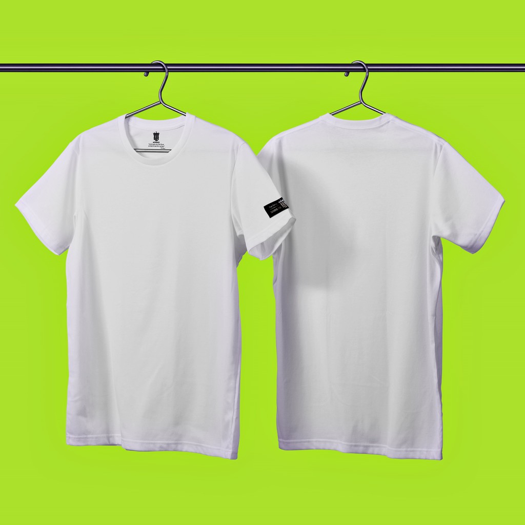 Áo thun nam nữ cổ tròn The Third phông trơn vải cotton co giãn màu trắng form regular fit T02 | BigBuy360 - bigbuy360.vn