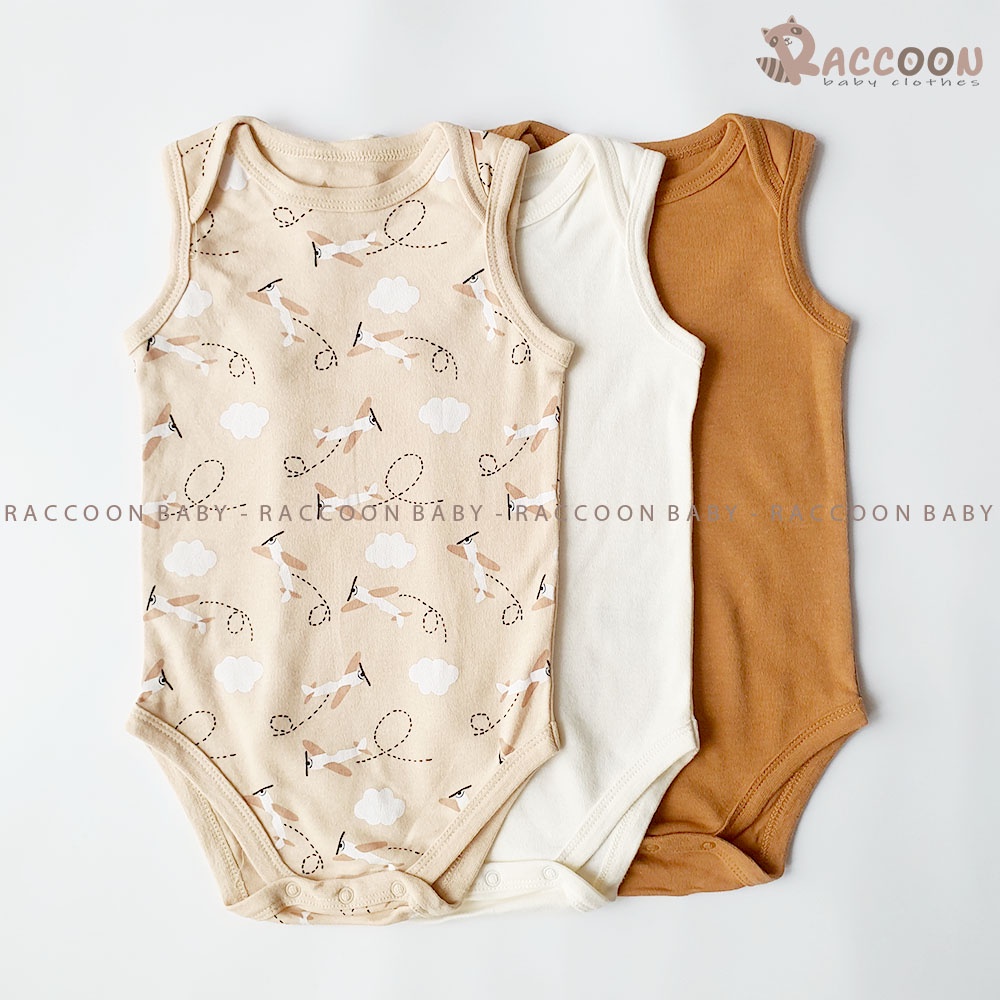 Áo ba lỗ body chip bé trai bé gái Young Original (12-24m)