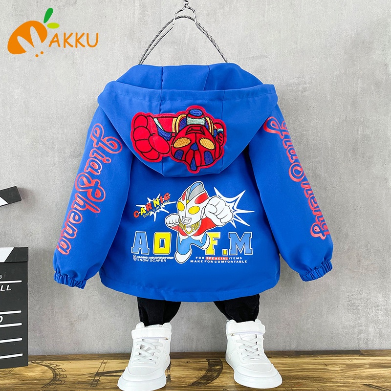 Áo Khoác Thể Thao In Hình Người Nhện / Siêu Nhân Thời Trang Thu Đông Cho Bé Trai