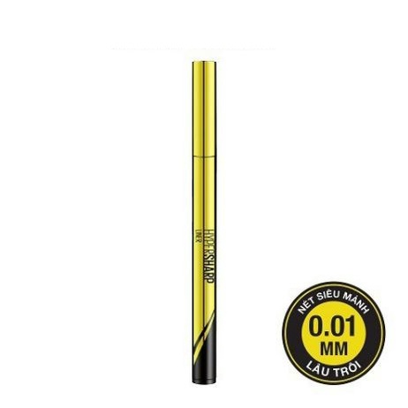 Bút kẻ mắt nước Maybelline Hyper Sharp Liner Đen 0.5g vỏ vàng (MP7264)