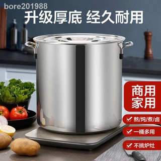 Xô đựng súp bằng thép không gỉ có nắp đậy tiện dụng