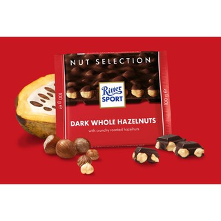 Socola đen nhân hạt dẻ ritter sport 100g