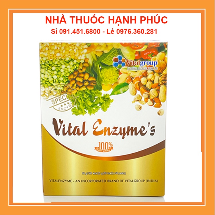 [COMBO 1 THÙNG 12 HỘP] Vital Enzymes Chính Hãng Cho Cả Gia Đình Cửa Sổ Vàng (30 gói/hộp) | Thế Giới Skin Care