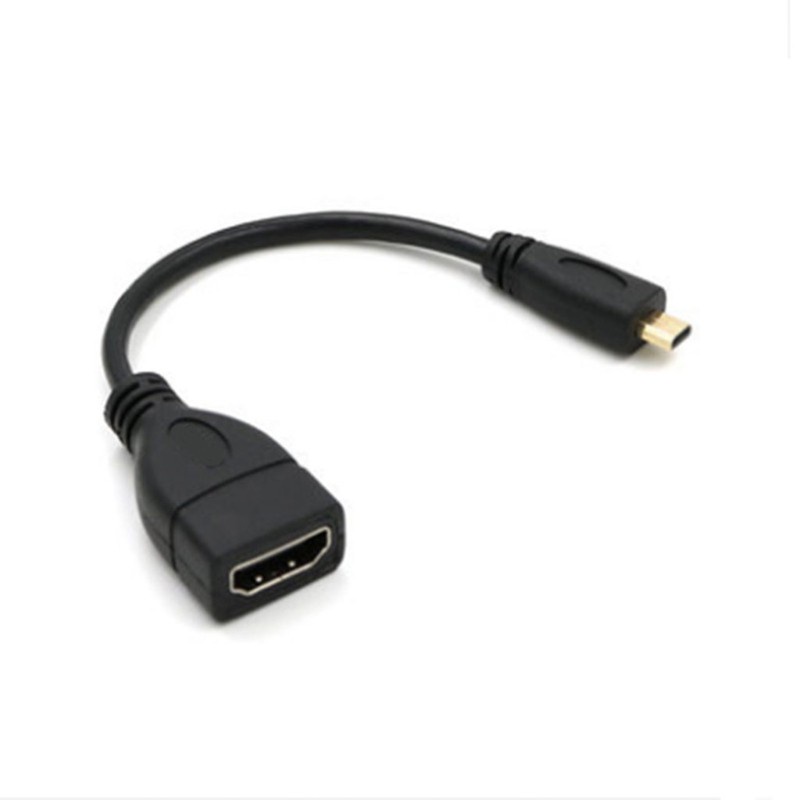 1 Dây Cáp Chuyển Đổi Cổng Micro Hdmi Type D Sang Hdmi Type A 16cm 6 Inch