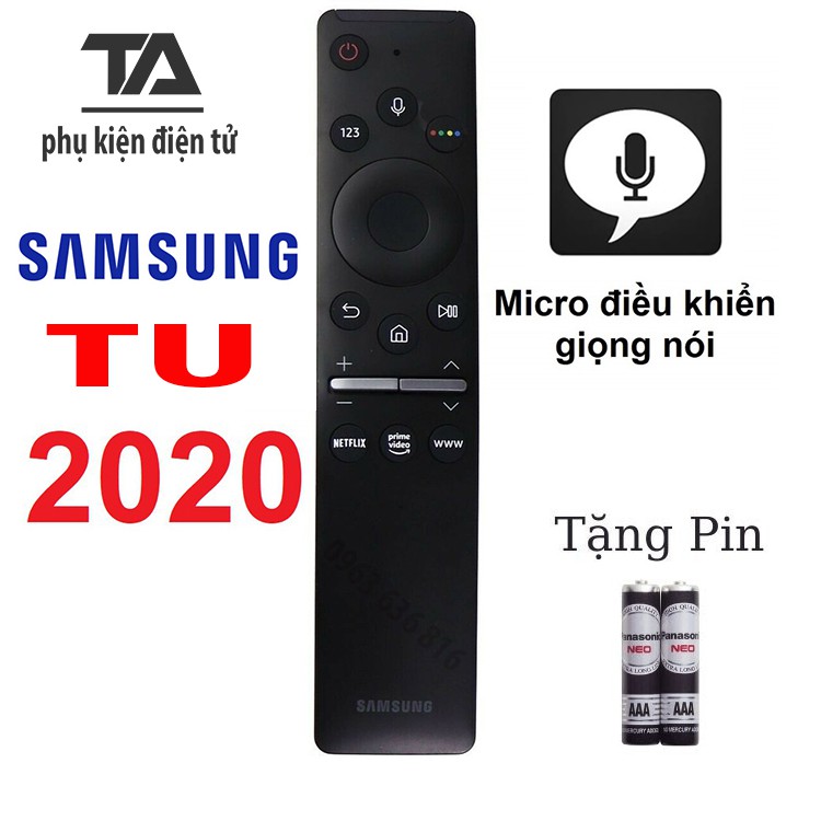 [FREESHIP 50K] Remote tivi samsung ✔ điều khiển tivi SAMSUNG smart dòng TU giọng nói 2020 - CHÍNH HÃNG